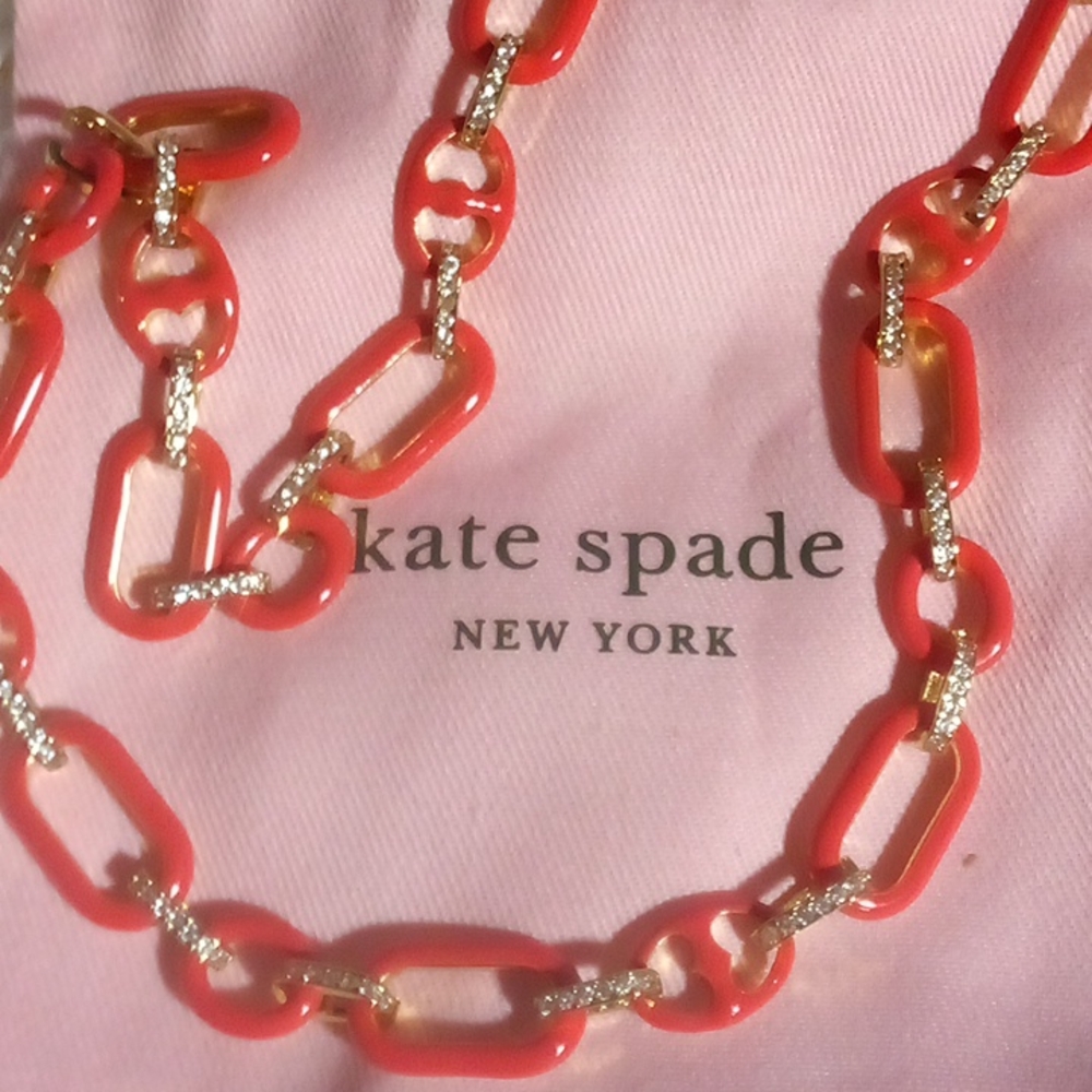 Kate Spade link necklace NWT Price firm